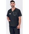 Casaca sanitaria unisex de cuello pico 114007. Eurosavoy NG