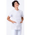 Casaca para estética de mujer con cierre de corchetes 114207. Eurosavoy BL