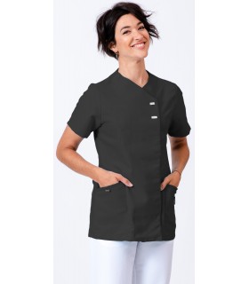 Casaca para estética de mujer con cierre de corchetes 114207. Eurosavoy NG