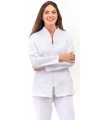 Casaca para estética de mujer con cierre de cremallera 114217. Eurosavoy BL