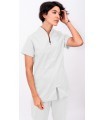 Casaca para estética de mujer con cierre de cremallera 114216. Eurosavoy BL