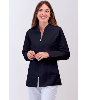 Casaca para estética de mujer con cierre de cremallera 114209. Eurosavoy NG