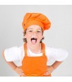 Gorro Gran Chef 4453. Niños. Garys. Naranja
