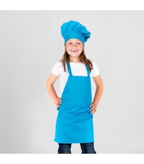 Delantal 1118 sin bolsillo para niños. Garys. Turquesa
