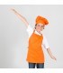 Delantal 1118 sin bolsillo para niños. Garys. Naranja