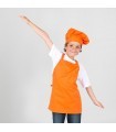 Delantal 1118 sin bolsillo para niños. Garys. Naranja