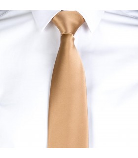 Corbata 321 sin nudo unisex. Garys. Beige