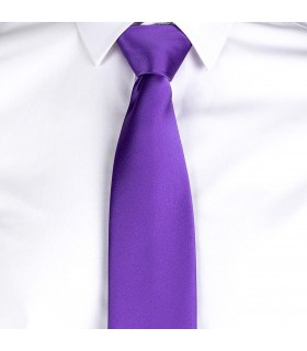 Corbata 321 sin nudo unisex. Garys. Morado