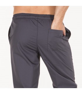Pantalón 7007 Unisex. Cintura elástica. Garys. Gris detalle