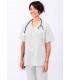 Casaca sanitaria unisex con cierre con botones 114005. Eurosavoy BL