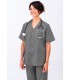 Casaca sanitaria unisex con cierre con botones 114005. Eurosavoy GR
