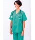 Casaca sanitaria unisex con cierre con botones 114005. Eurosavoy VD