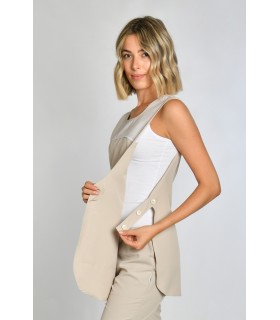 Casulla de estética combinada de mujer 8468569. lateral Dyneke