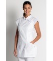 Casaca de estética de mujer 8470700 con vivos. Dyneke