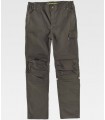 Pantalón de trabajo de tejido elástico bidireccional multibolsillos B4031. Workteam VK1