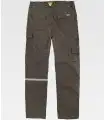 Pantalón de trabajo de tejido elástico bidireccional multibolsillos B4031. Workteam VK2