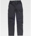 Pantalón de trabajo de tejido elástico bidireccional multibolsillos B4031. Workteam NG1