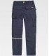 Pantalón de trabajo de tejido elástico bidireccional multibolsillos B4031. Workteam MA2