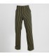 Pantalón 7772 estampado. Media cintura elástica. Cuadro gris claro espalda. Garys, rayas pistacho