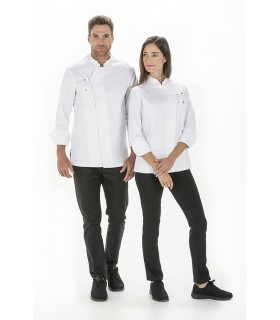 Casaca de hostelería para cocinera 8557700 hebillas. pareja Dyneke