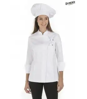 Casaca de hostelería para cocinera 8557700 hebillas. Dyneke