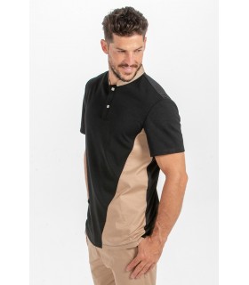 Polo de hostelería para camarero 8597537 bicolor. lateral Dyneke