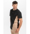 Polo de hostelería para camarero 8597537 bicolor. lateral Dyneke