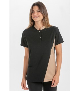 Polo de hostelería para camarera 8598537 bicolor. 2 Dyneke