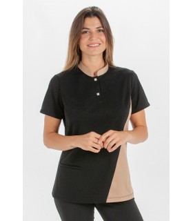 Polo de hostelería para camarera 8598537 bicolor. Dyneke