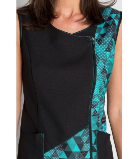 Casulla bicolor de estética y servicios de mujer 8638725. Hipster. 2 Dyneke