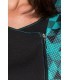Casulla bicolor de estética y servicios de mujer 8638725. Hipster. cremallera Dyneke