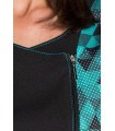 Casulla bicolor de estética y servicios de mujer 8638725. Hipster. cremallera Dyneke