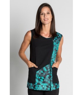 Casulla bicolor de estética y servicios de mujer 8638725. Hipster. 3 Dyneke