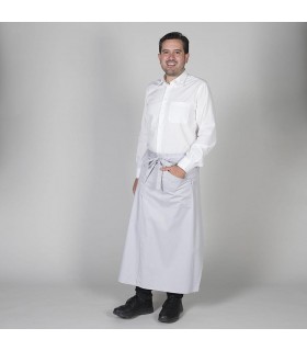 Delantal largo 191. Garys gris perla