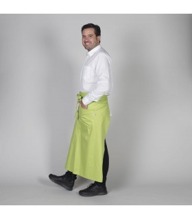 Delantal largo 191. Garys pistacho lateral