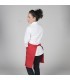 Delantal corto 117.45-B. Garys rojo lateral