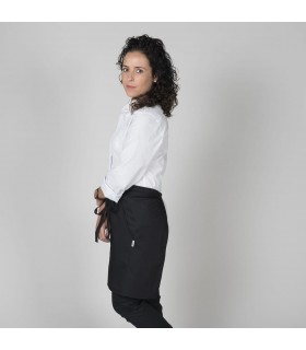 Delantal corto 117.45-B. Garys negro lateral