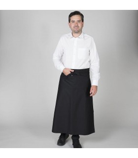 Delantal largo 118-B. 100 x 100. Garys negro