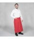 Delantal largo 118-B. 100 x 100. Garys rojo