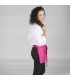Delantal corto 120. Sin bolsillo. Garys fucsia lateral