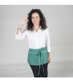 Delantal corto 120. Sin bolsillo. Garys verde