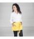 Delantal corto 120. Sin bolsillo. Garys amarillo