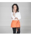 Delantal corto 120. Sin bolsillo. Garys naranja
