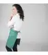 Delantal corto 117. Sin bolsillo. Garys verde lateral