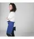 Delantal corto 117. Sin bolsillo. Garys azulina lateral