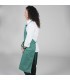 Delantal 116. Sin bolsillo. Garys verde lateral