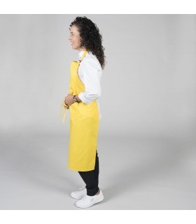 Delantal 116. Sin bolsillo. Garys amarillo lateral