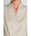 Casaca sanitaria de mujer 8020824 escote alto. Cuello Dyneke