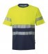 Camiseta bicolor de alta visibilidad de algodón 305509. Velilla1