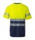 Camiseta bicolor de alta visibilidad de algodón 305509. Velilla2